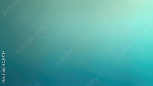 Abstract beige Cyan and teal gradient dark background grainy noise texture