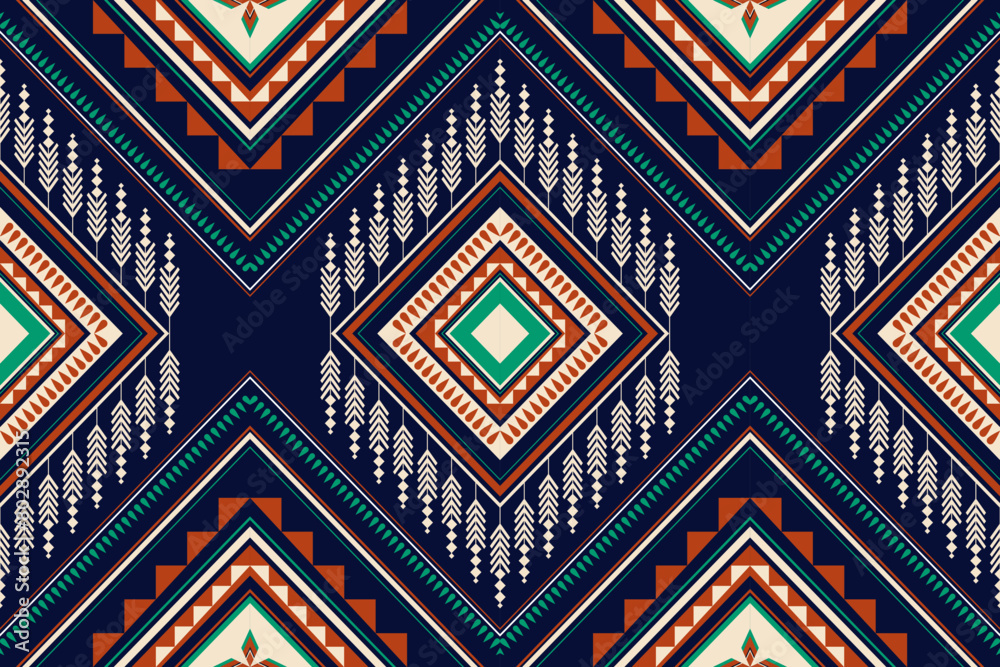 Ethnic pattern.beautiful pattern. folk embroidery,bohemian style,aztec geometric art ornament print.ethnic abstract Inkatha art.Seamless fabric.design for fabric, carpet, wallpaper, clothing