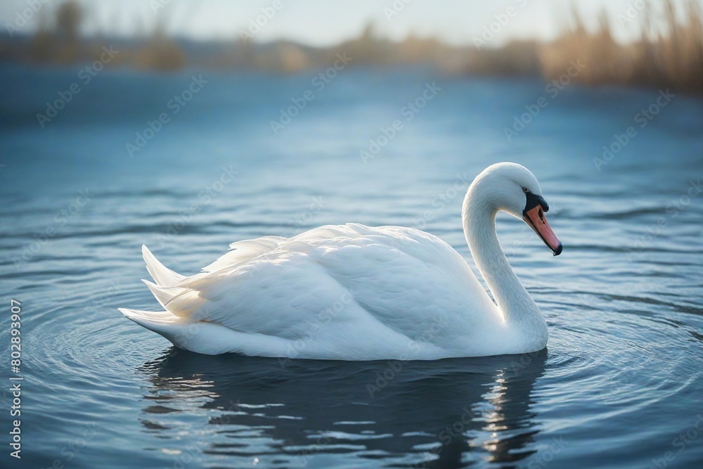 Fototapeta premium swan on the lake