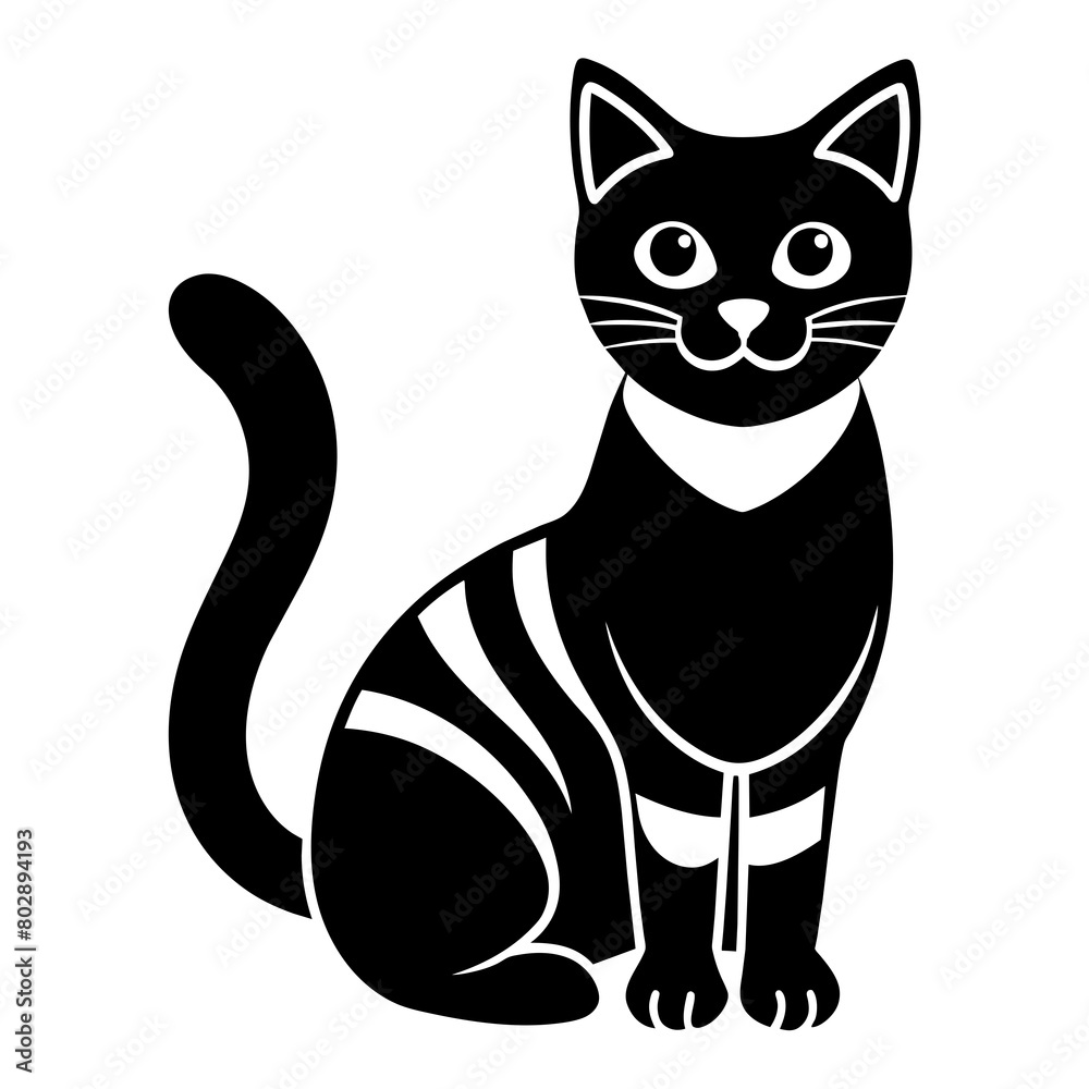 cat silhouette vector icon illustration art cat silhouette vector icon illustration art