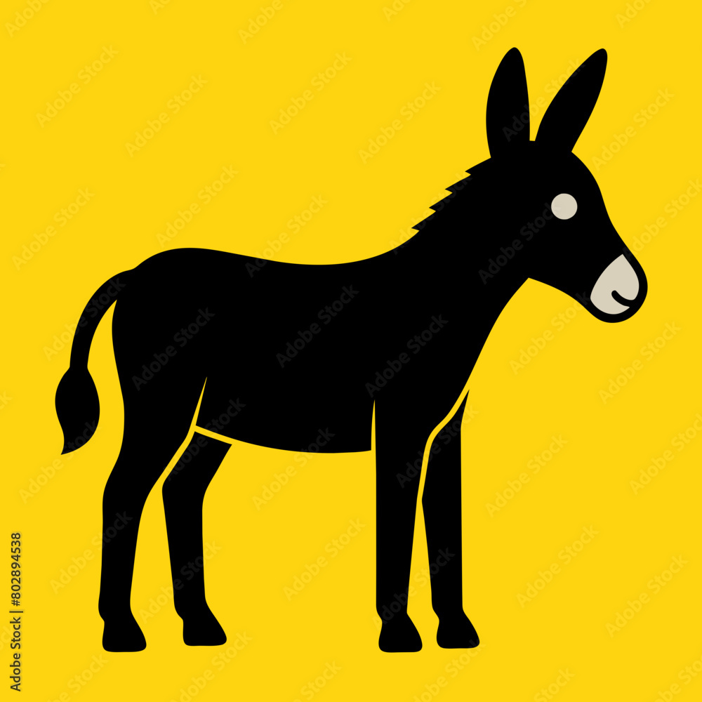 Mule vector icon illustration art