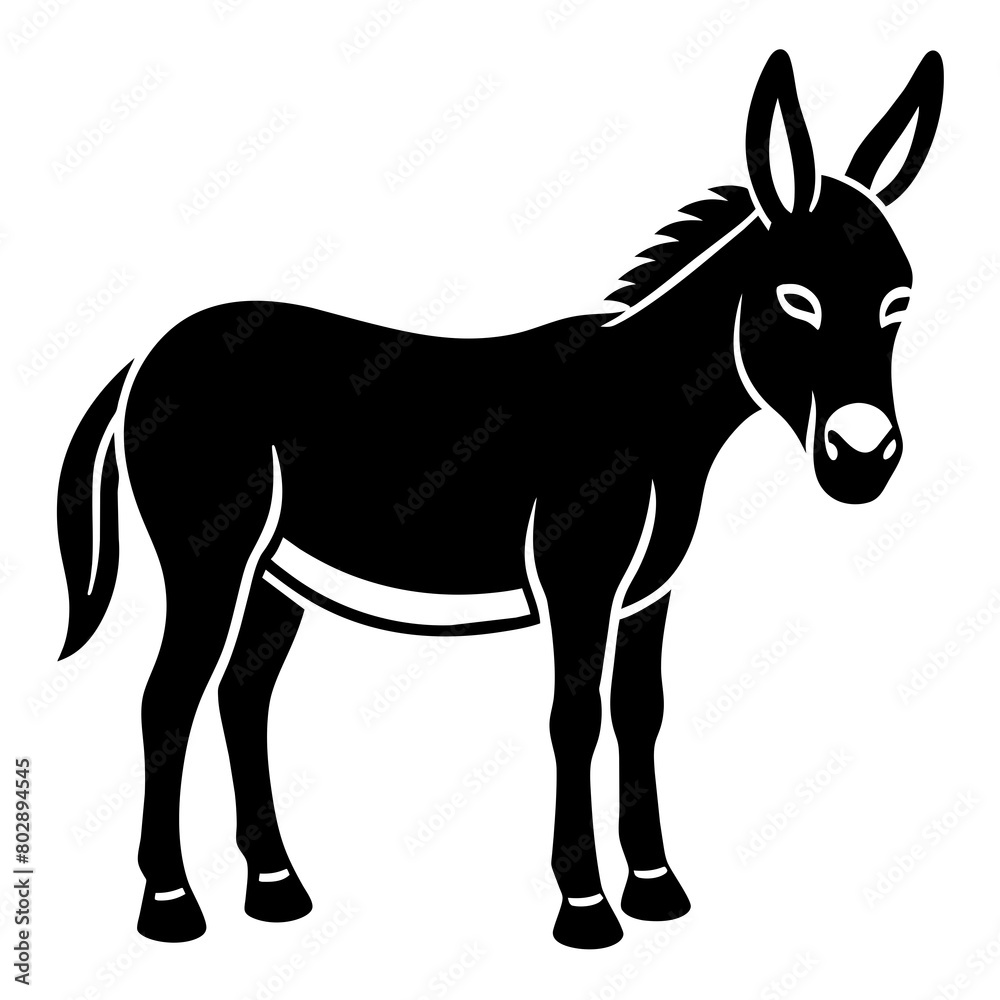 Animals Mule vector icon illustration Animals Mule vector icon illustration