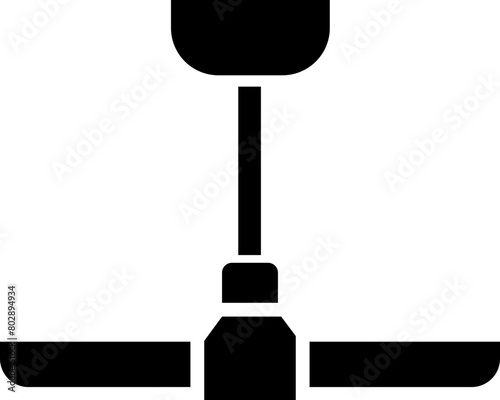 Celling fan icon in trendy Fill style. Air Fan vector illustration sign. Celling fan icon clipart avatar logotype symbol to cool the room and circulate the air isolated on transparent background.
