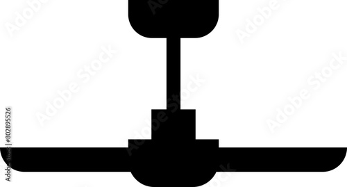 Celling fan icon in trendy Fill style. Air Fan vector illustration sign. Celling fan icon clipart avatar logotype symbol to cool the room and circulate the air isolated on transparent background.