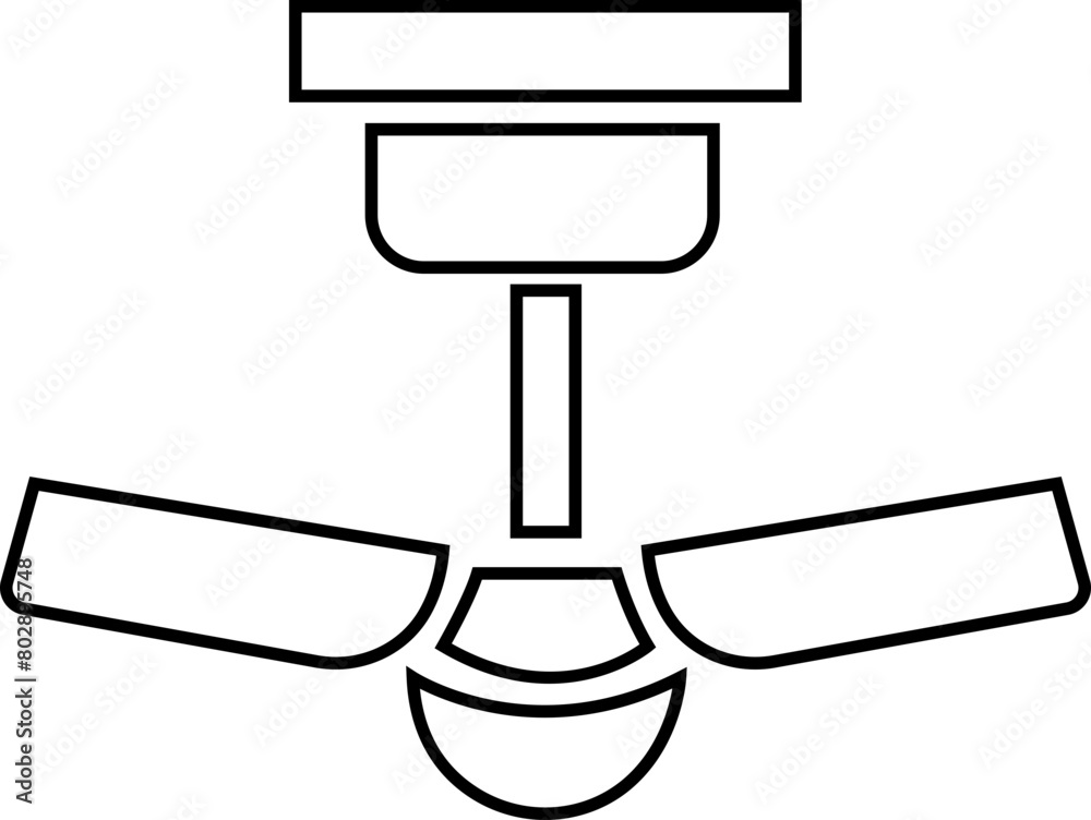 Celling fan icon in trendy line style editable stock. Air Fan vector sign. Celling fan icon clipart avatar logotype symbol to cool the room and circulate the air isolated on transparent background. Celling fan icon in trendy line style editable stock. Air Fan vector sign. Celling fan icon clipart avatar logotype symbol to cool the room and circulate the air isolated on transparent background.