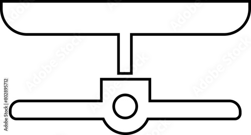 Celling fan icon in trendy line style editable stock. Air Fan vector sign. Celling fan icon clipart avatar logotype symbol to cool the room and circulate the air isolated on transparent background.