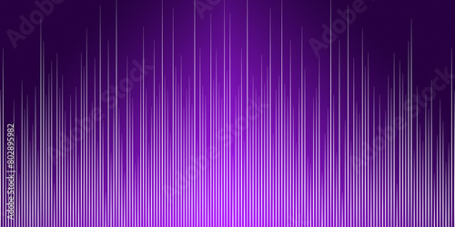 White lines on purple background. pattern vertical stripes  and futuristic tech backdrop
