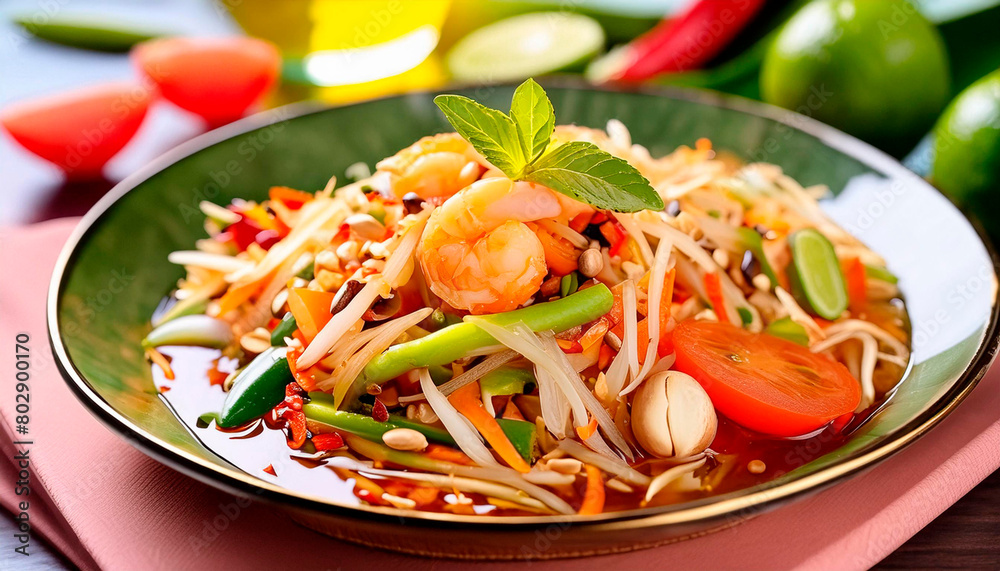 Som Tam, Thai Food. Som Tam, Thai Food.