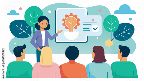 A presentation at a mental health conference discussing the potential benefits of utilizing cognitivebehavioral enhancements in conjunction with.