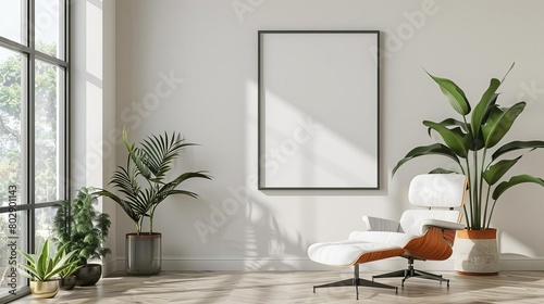 a photorealistic render of a modern living room