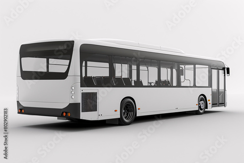 double-decker bus, a popular tourist icon for city transportation, isolated on white background