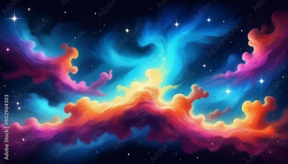 digital painting A cosmicinspired artwork featurin (2)