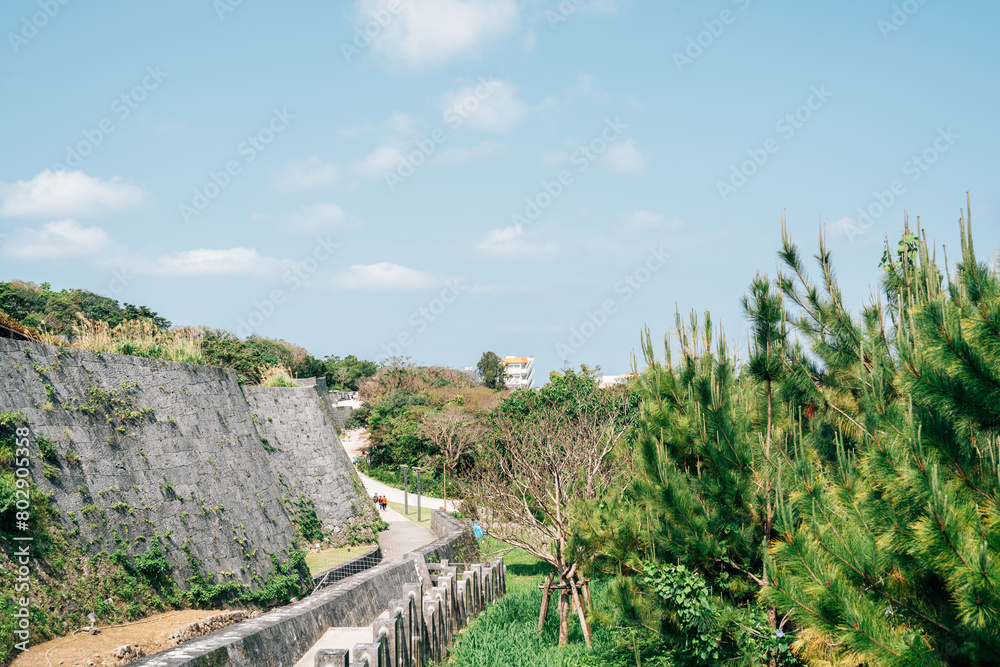 Shurijo Castle fortress in Naha, Okinawa, Japan