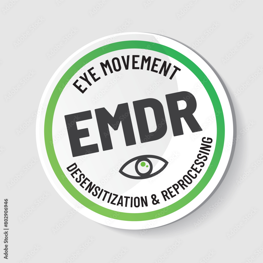 Fototapeta premium EMDR. - Eye Movement Desensitization and Reprocessing therapy 