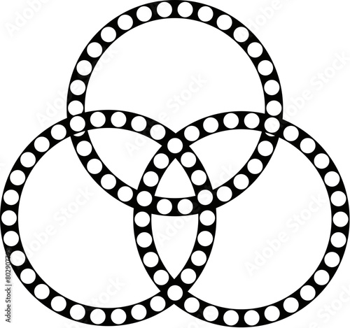 Higher Love Portal Symbol, Vector drawing in black and black colors on a clear background 