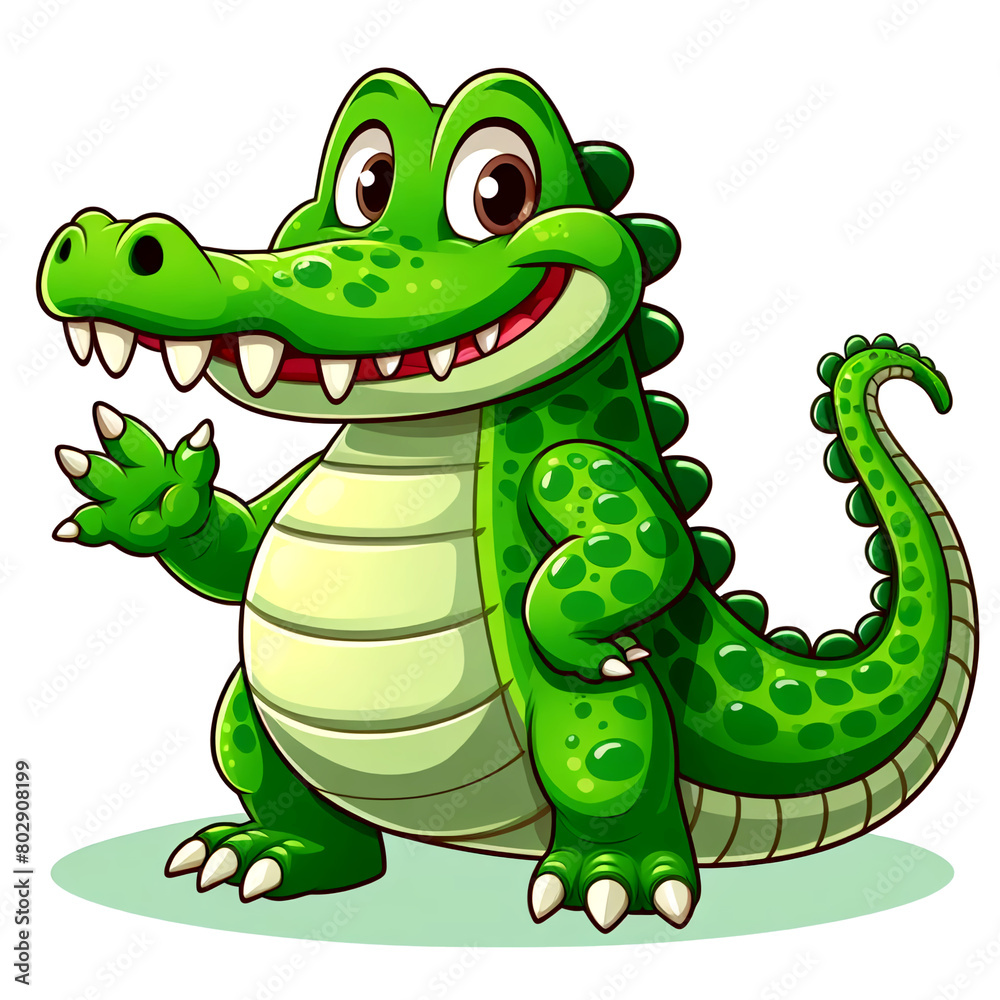 Fototapeta premium illustration crocodile
