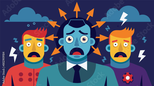 Even the engineers of the Anxiety Engine were not immune to its effects their faces etched with worry and their bodies tense with nervous energy..