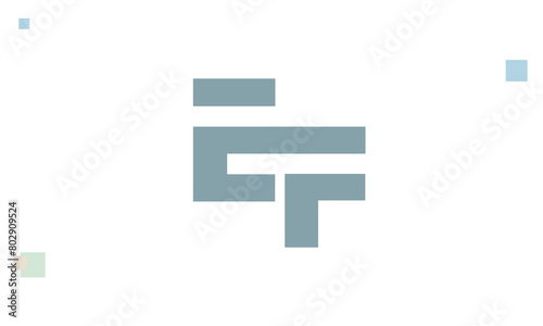 Alphabet letters Initials Monogram logo EF, FE, E and F