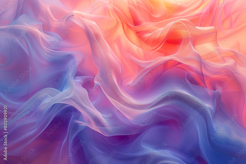 Obraz premium Abstract transparent material wavy background&nbsp;