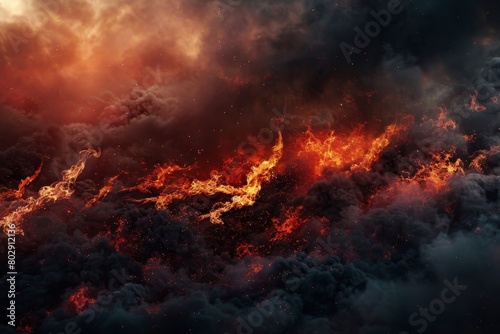 illustrations of fire background © Koon