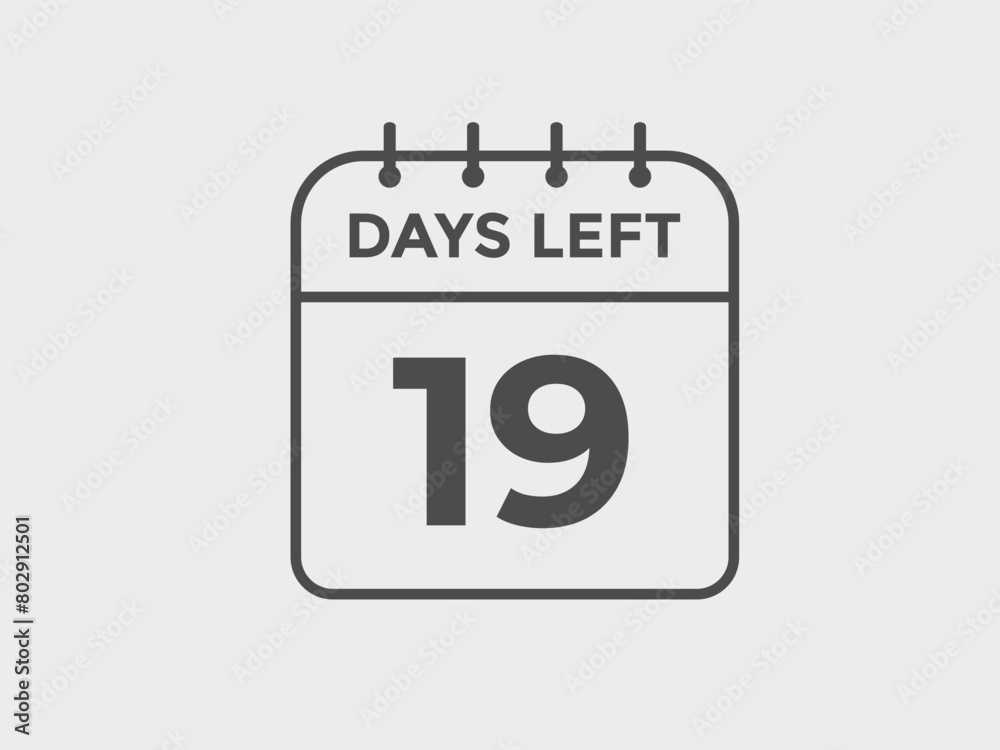 19 days to go countdown template. 19 day Countdown left days banner design. 19 Days left countdown timer
19 days to go countdown template. 19 day Countdown left days banner design. 19 Days left countdown timer