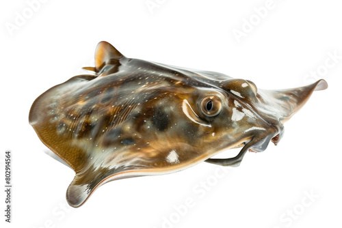 Giant Electric Ray On Transparent Background.