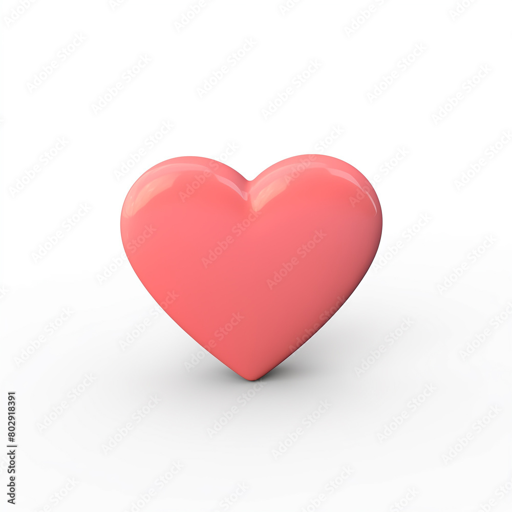rounded 3d red gradient heart, view from above, isolated on a transparent background, high detail, ultra realistic, photo realistic.	
