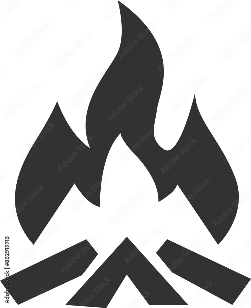 Wild West cowboy fire camp element icon Wild West cowboy fire camp element icon