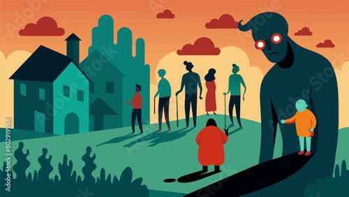 The once thriving community was now a shadow of its former self as the anxiety amplifier had taken over perpetuating an atmosphere of fear and.