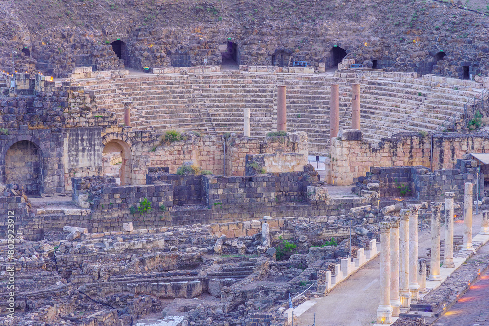 Roman theater, ancient Roman-Byzantine city of Bet Shean (Nysa-Scythopolis) Roman theater, ancient Roman-Byzantine city of Bet Shean (Nysa-Scythopolis)
