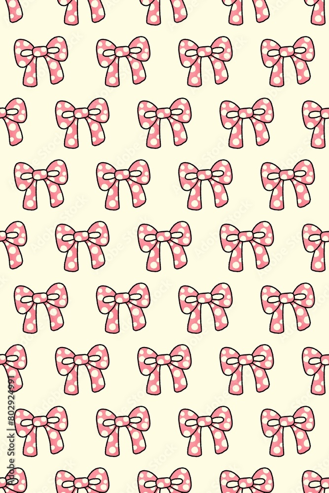seamless pattern with bow seamless pattern with bow