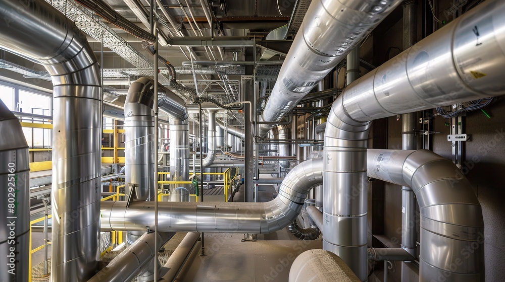 Plumbing and HVAC: Pictures related to plumbing, heating, ventilation, and air conditioning systems in construction projects. Plumbing and HVAC: Pictures related to plumbing, heating, ventilation, and air conditioning systems in construction projects.