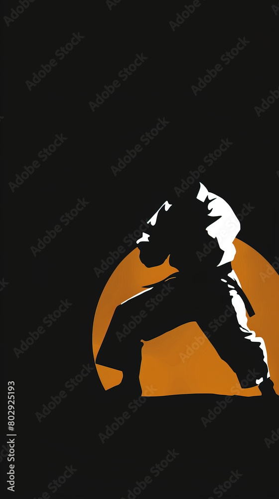 Fototapeta premium Warrior silhouette