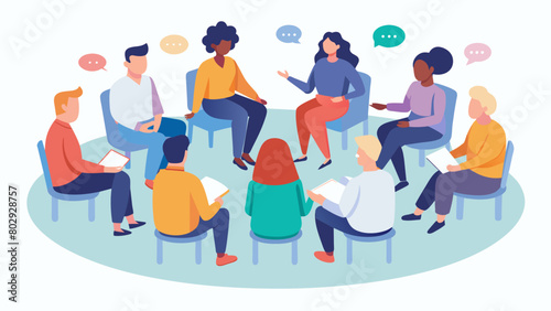 In a rehabilitation center individuals recovering from addiction participate in a support circle discussing ways to maintain sobriety and offering.