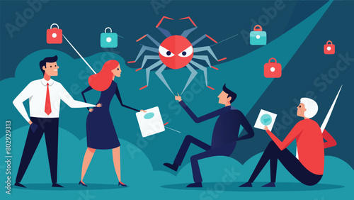 Like a spider catching its prey the purveyors of deceit ensnare their victims in a web of misinformation..