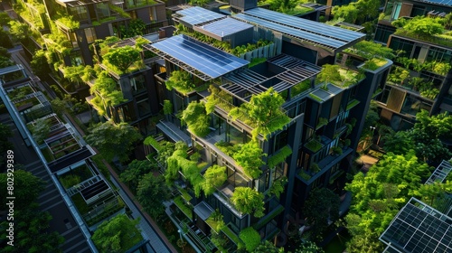 Eco-Friendly Urban Architecture with Green Living Walls