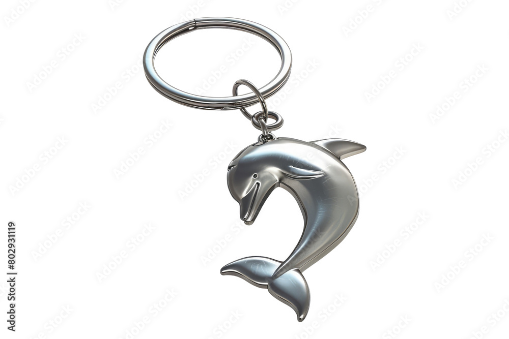 Dolphin fish 3d keychain isolated on transparent background Dolphin fish 3d keychain isolated on transparent background