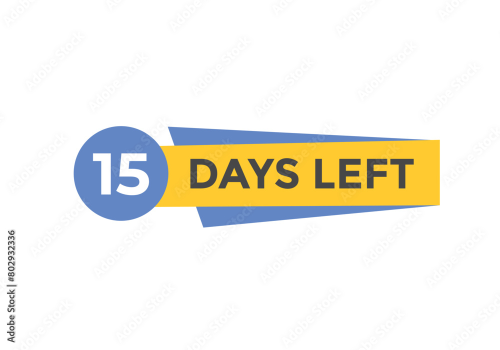 15 days to go countdown template. 15 day Countdown left days banner design. 15 Days left countdown timer
15 days to go countdown template. 15 day Countdown left days banner design. 15 Days left countdown timer