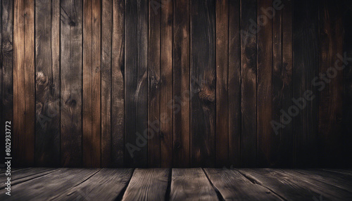 old dark wooden background 