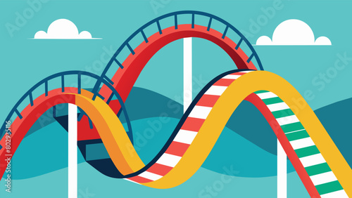 At certain points the coaster unexpectedly changes direction representing the erratic nature of anxious thoughts..