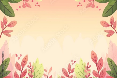 Wallpaper Mural A vibrant mix of pink and green colors with assorted leaves and flowers creating a delightful and captivating display. Torontodigital.ca