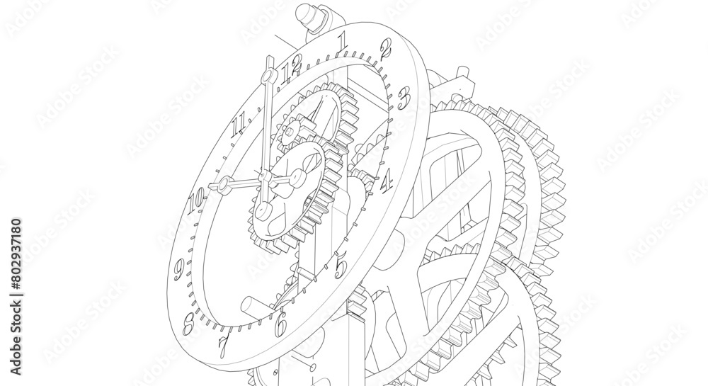 clock graphic symbol 3d illustration
clock graphic symbol 3d illustration