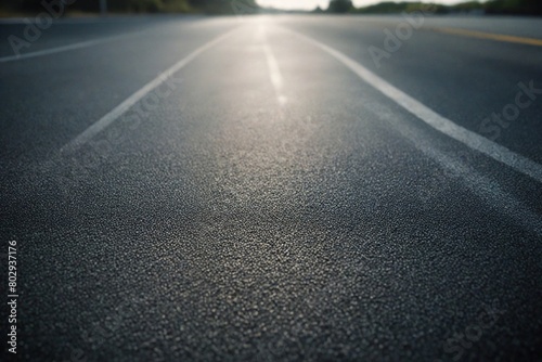 road in the morning