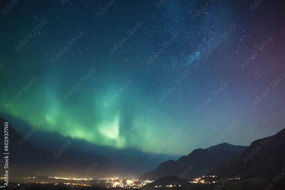 aurora over the sea