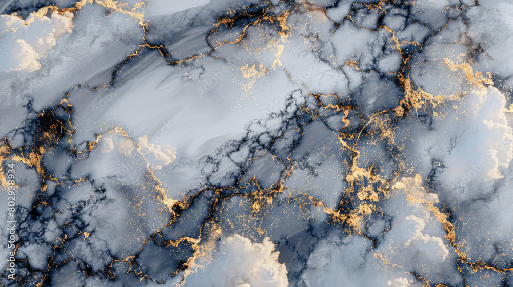 Luxurious white and gray marble pattern with shimmering gold veins for background use Luxurious white and gray marble pattern with shimmering gold veins for background use