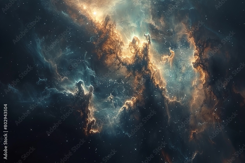Cosmic Beauty Unleashed - A Glimpse into the Nebula.