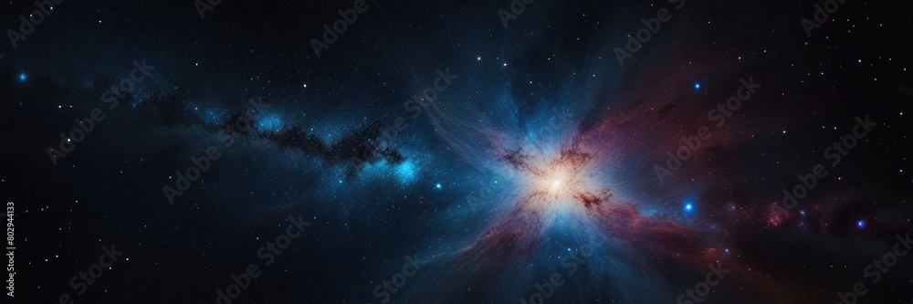 Fototapeta premium Colorful space galaxy cloud nebula. Stary night cosmos. Universe science astronomy. Supernova background wallpaper