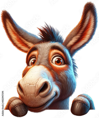 Silly Donkey: Watercolor Whimsy - Fun and Quirky Art Perfect for Livening Up Your Space