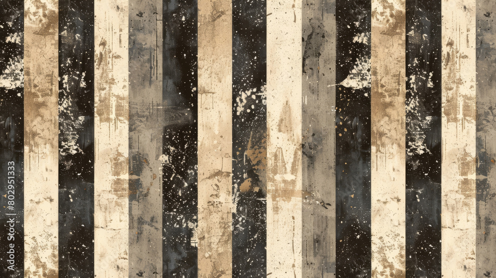 Aged beige and brown vertical striped pattern with a grungy, weathered texture Aged beige and brown vertical striped pattern with a grungy, weathered texture