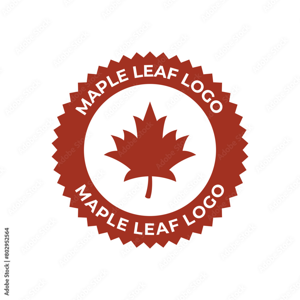 Maple leaf vector logo. Forest and wood symbol sign. Nature tree logo. Maple leaf vector logo. Forest and wood symbol sign. Nature tree logo.